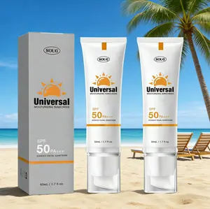 Moisturizing Sunscreen - Mild & Skin-Friendly, SPF50 PA+++ Reliable Protection, Hydrates & Protects Whole Family’s Skin, Practical for Daily Sun Care.