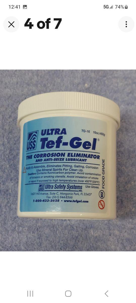 TG-16 Ultra Tef-Gel   Corrosion Eliminator And Anti-Seize Lubrican 16oz Tub