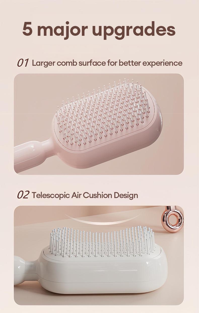PAXA Air Cushion Massage Comb Hollow Massage Comb Cylinder Styling Curl Comb - Daily Care and Detangling, Massage for Scalp, Heat Resistant Companion for Hair Blowing and Styling