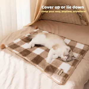 [HipiPet] Super soft and warm pet blanket, removable, perfect for cat beds, dog mats and winter comfort