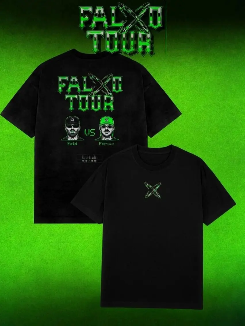 Playera Ferxxo VS Feid Edición Falxxo Tour Shirt – Regional Mexican Concert Tee, Vingtage Mexican Shirt, Casual Unisex Streetwear, Casual Top for Men & Women
