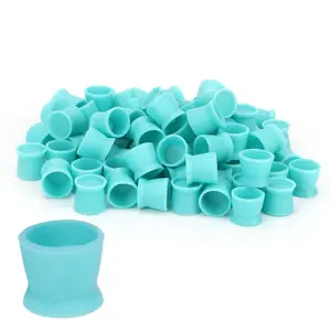 300 ink paint cups, tattoo, eyebrow and lip paint cups, silicone material, multi-purpose disposable paint cups, blue