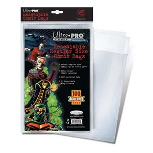 212 MAIN Regular Size Resealable Comic Bags, Polypropylene Acid-Free Comic Storage Bags for Home Organization