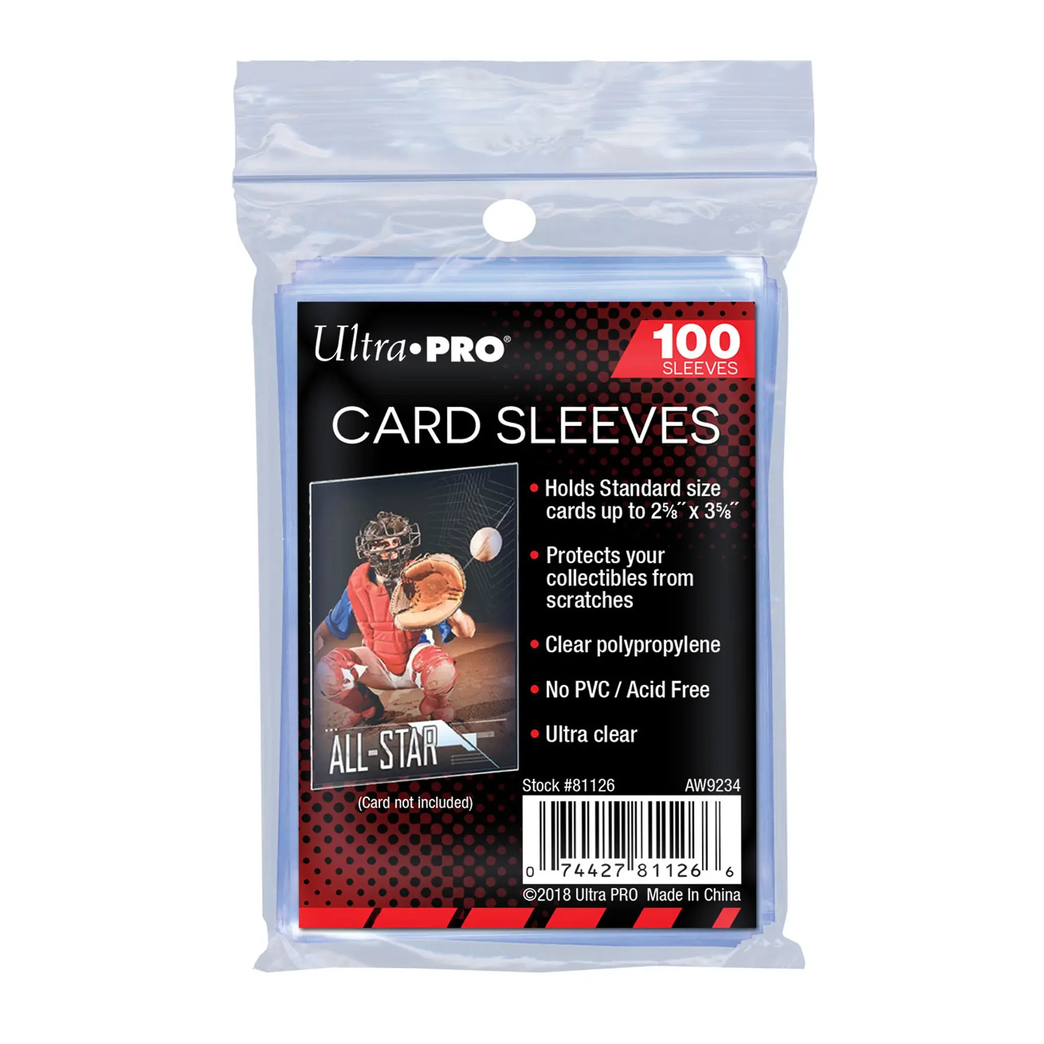 Ultra Pro Penny Card Soft Sleeves 1 Pack of 100 for Standard Sized Cards Pokemon, TCG, Sports and Non Sports ( PACKAGING MAY VARY )