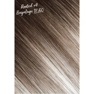 Premium K Tips Hair Extensions Rooted #4 Bayalage 18/60