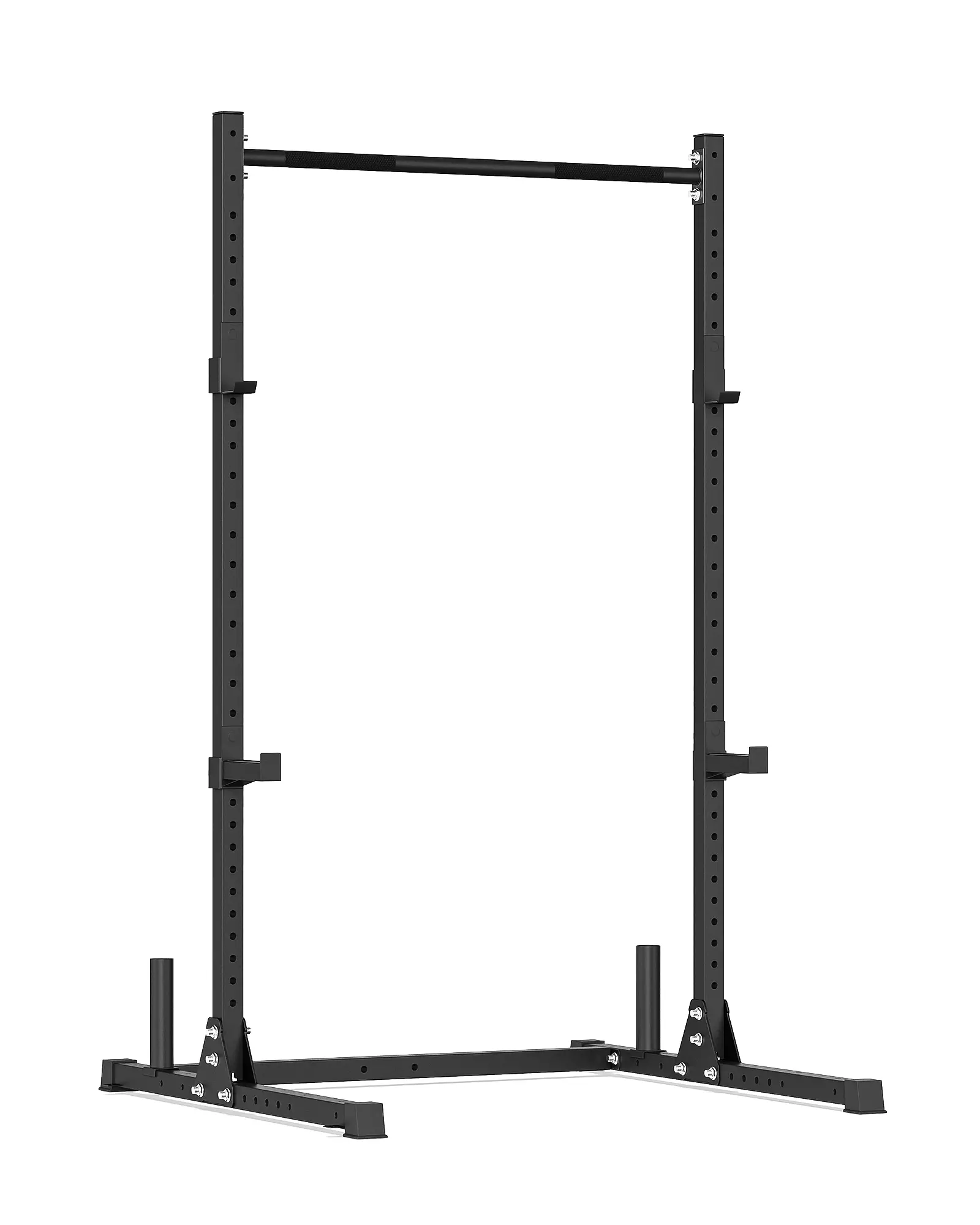 Squat Rack, Adjustable Power Racks with 800 lb Capacity,32 height adjustments, plate and barbell storage, safety arms & J-hooks, Fits 6 & 7 FT Barbells
