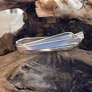 Vintage silverplate money clip