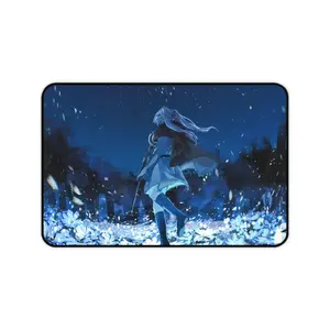 [SALE UP TO 45%] Frieren Ice Spell Mousepad - Flowers Field Design, Smooth Surface
