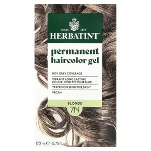 Herbatint Permanent Haircolor Gel, 7N Blonde, 5.75 fl oz (170 ml)