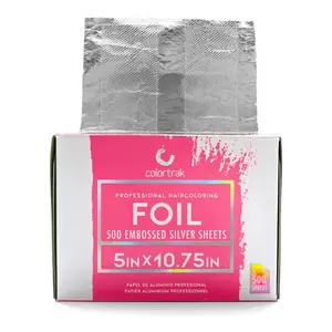 Colortrak Silver Pop-Up Hair Foil - 5" x 10.75"