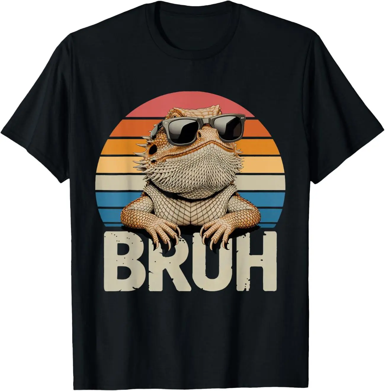 Gaming Bruh Bearded Dragon Funny Lizard Bruh Meme Reptile T-Shirt good graphic tees