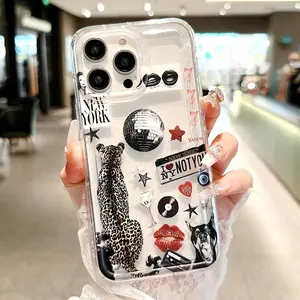 Fashion Phone Case, Anti-drop Cellphone Protective Case, Total Protective Shockproof Mobile Phone Cover for iPhone 11 12 13 14 15 16 Pro Max/Pro/Plus, Accessories