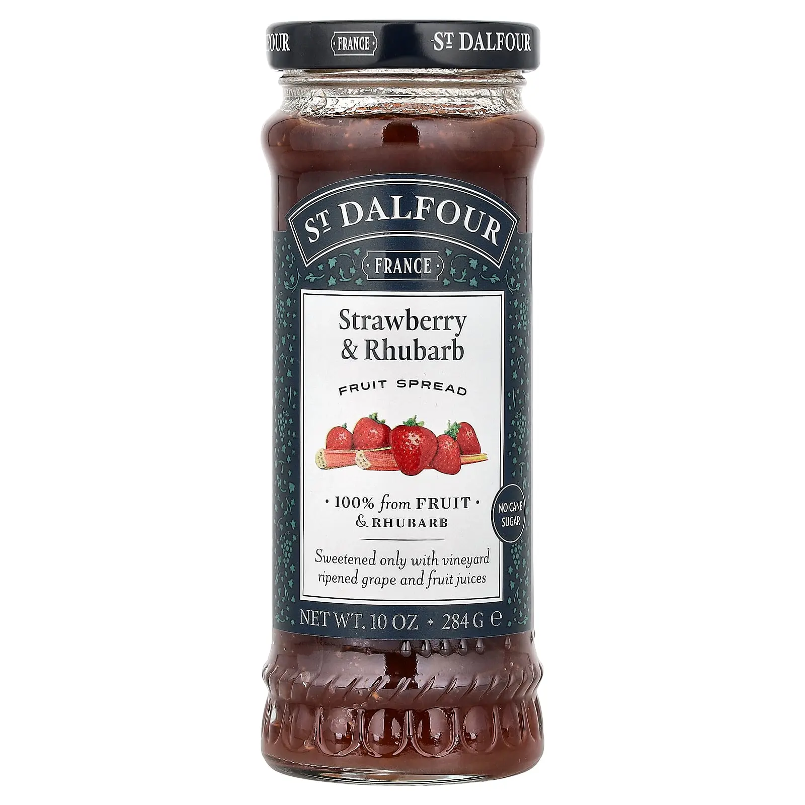 St. Dalfour Strawberry & Rhubarb Fruit Spread ,  10 oz (284 g)