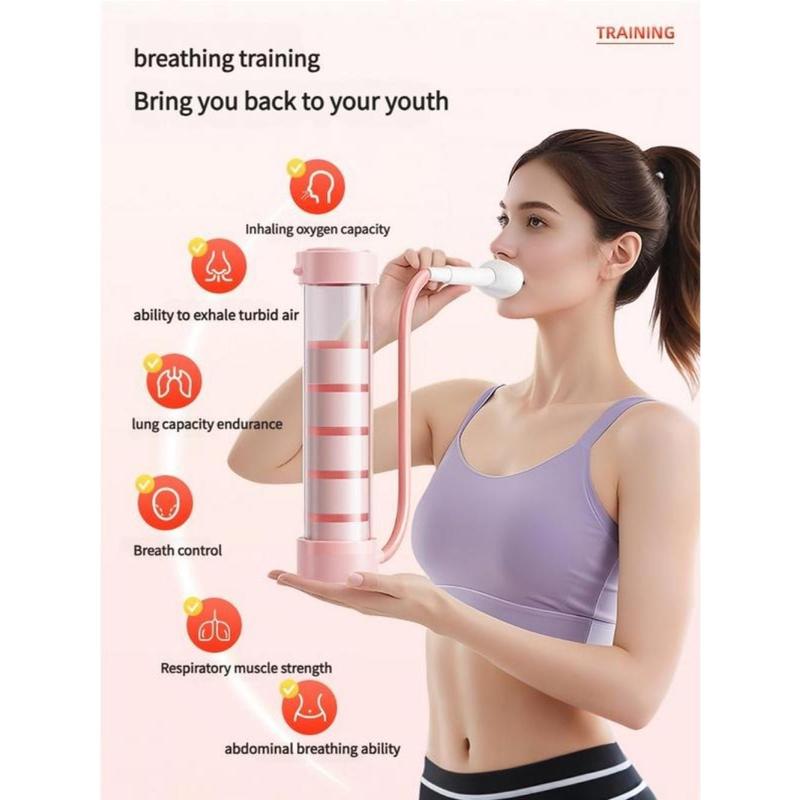 2025 New Breathing Dumbbell Trainer – Adjustable Respiratory Resistance, Portable Lung Capacity & Abdominal Breathing Exercise Device, Fitness & Home Workout Equipment