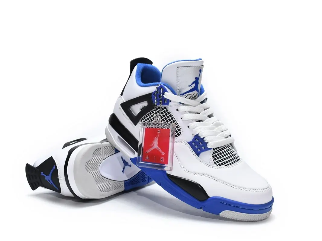 White Blue Black Color Block High‑top Basketball Shoes, Mesh Breathable Air‑cushion Shock‑absorbing Unisex Casual Practical Trendy Sneakers
