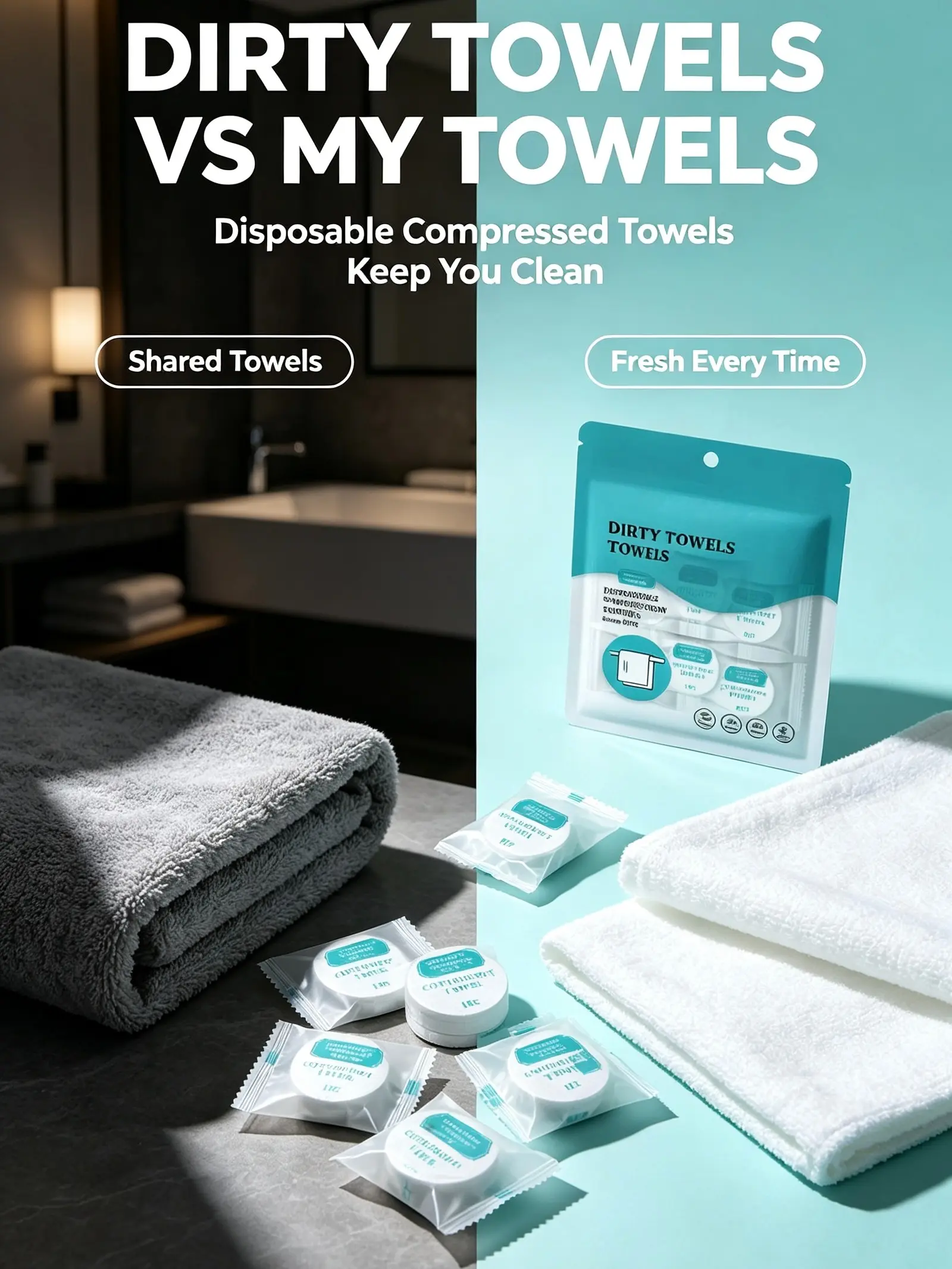 Lightweight Gentle Soft Cotton Face Towels - Skincare Tool for Makeup Removal & Daily Beauty Routine