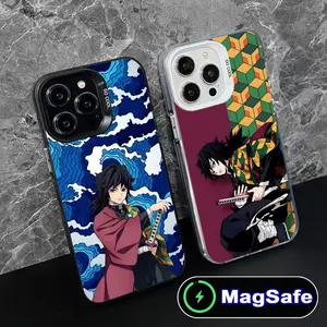 Demon Slayer Giyu Tomioka Phone Cases For iPhone 17 16 15 14 13 12 11 Promax Pro Air Plus MagSafe Translucent Protective Cover