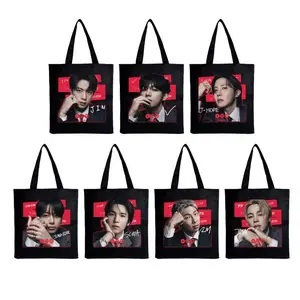 Arirang tour bag, K-Pop Canvas Tote Bag, Reusable Shoulder Bag, Gift for Armys, Bangtan Merch