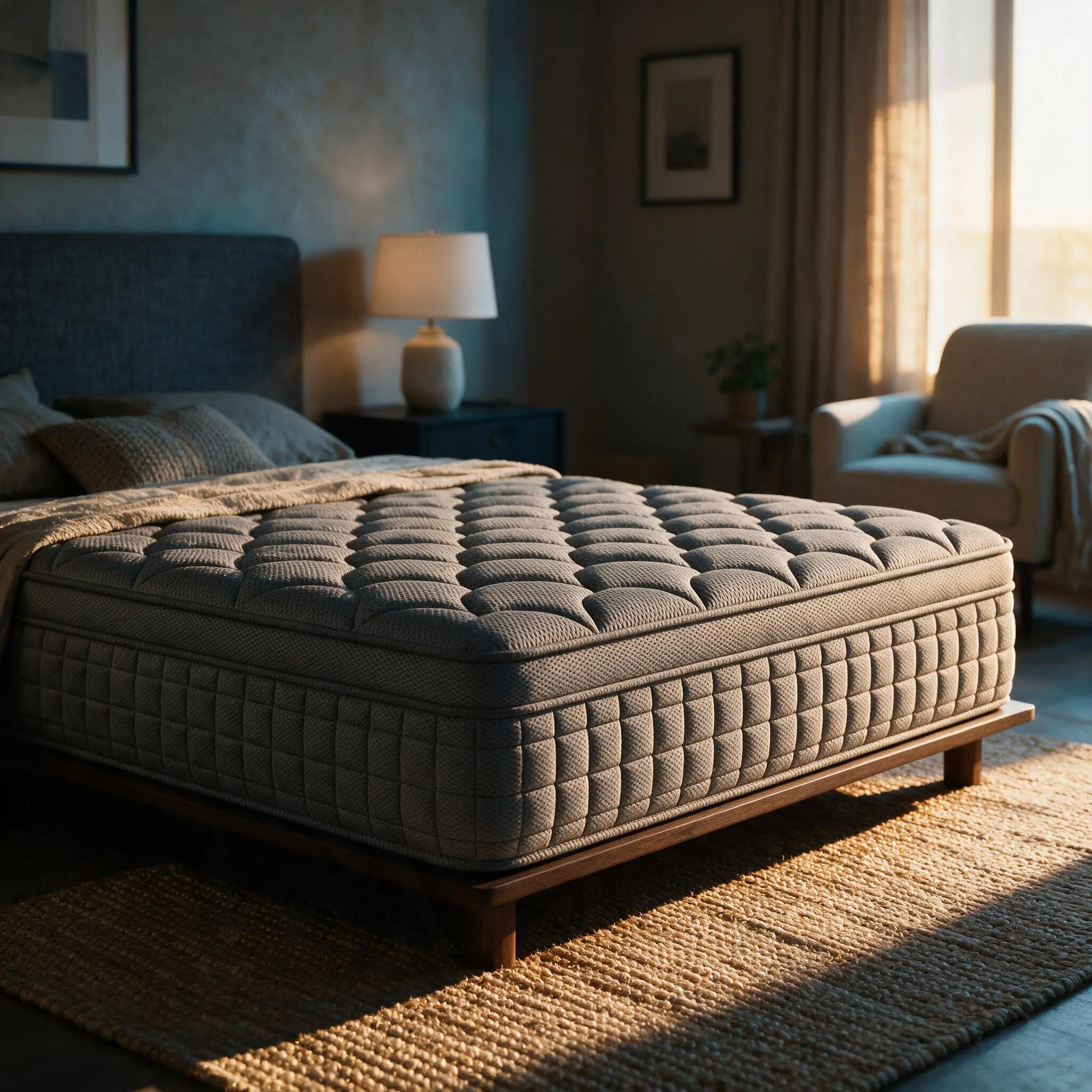 12 Inch Queen Hybrid Mattress in a Box - Black & White, Cooling Gel Foam, Pocket Springs, Medium Firm Pressure Rel., Anti-Allergic