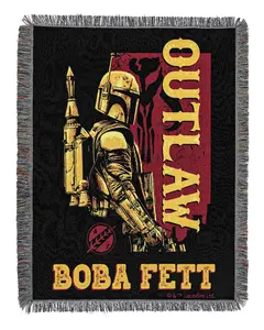Northwest Star Wars - Book of Boba Fett Woven Tapestry Throw Blanket, 48" x 60", Outlaw Art