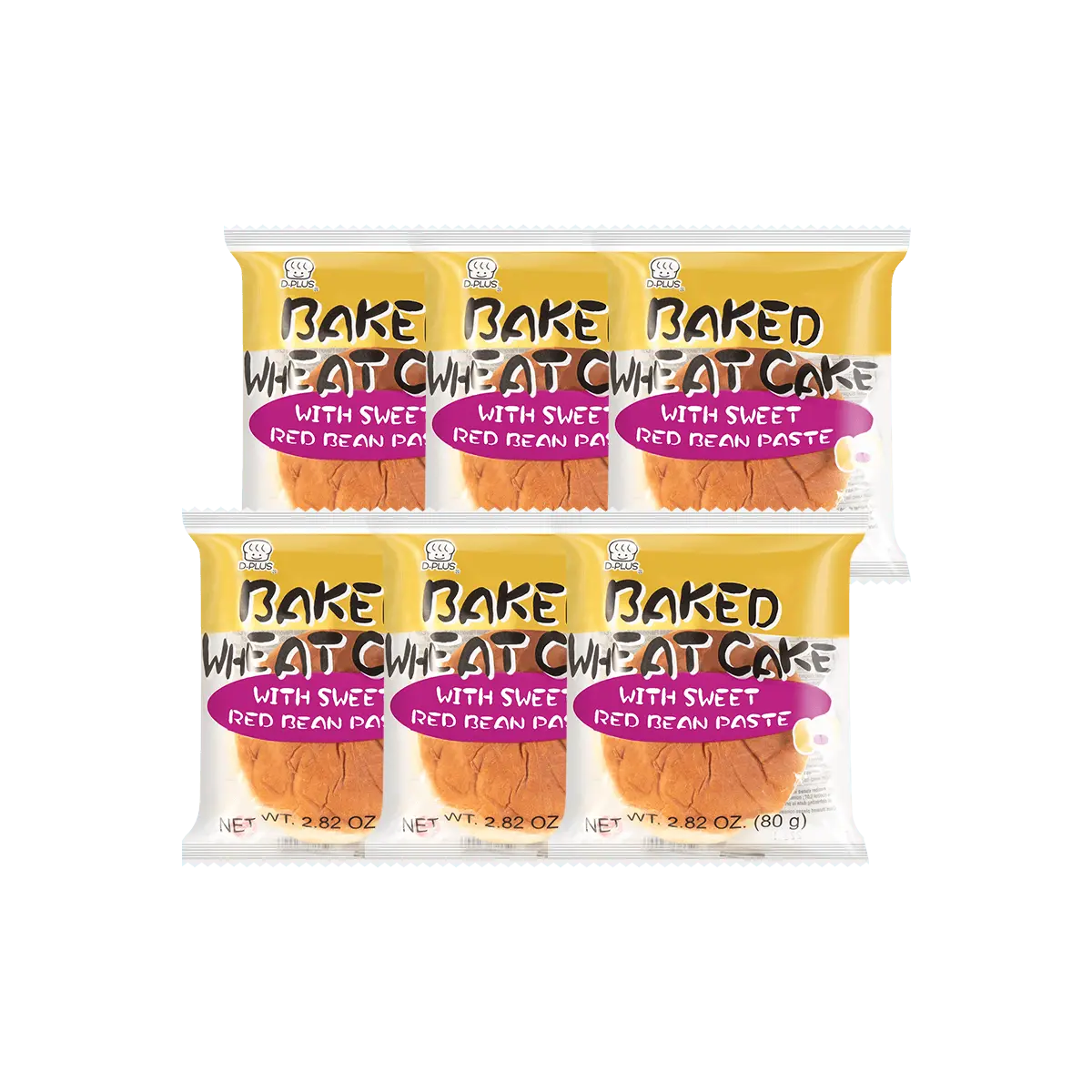 D-PLUS Natural Yeast Bread with Sweet Red Bean Paste - 6 Pieces, 2.82oz D-PLUS Natural Yeast Bread with Sweet Red Bean Paste - 6 Pieces, 2.82oz