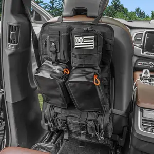 MAIKER Seat Tactical Bag with 2-piece Waterproof Bag Style 3-piece Universal Tactical Car Seat Back Organizer Vehicle Storage Bag with Multi-Pocket change organizer