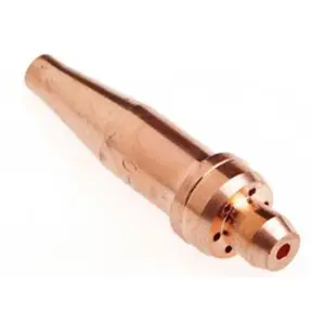 212 MAIN Oxy-Acetylene Cutting Tip - Size 0, Copper Shell, Medium Duty, Course V-Splines for Kitchenware Cutting Tasks