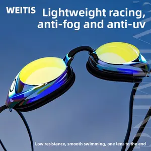 Popular swimming equipment adult professional racing goggles high definition anti-fog waterproof unisex glasses