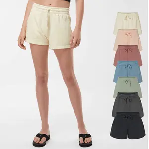 Independent Trading Co Women’s Shorts - Multipack Lightweight Polycotton Fleece Short for Ladies, Bulk California Wave Wash Shorts - 7 Different Colors