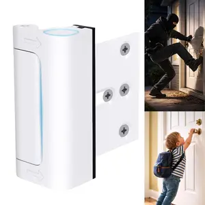 NEW Home Security Door Lock, Upgraded Metal Door Reinforcement Lock, 3" Withstands 800 lbs of Impact for Inward Swing Doors, Defender Security Door Lock, Prevent Unauthorized Entry