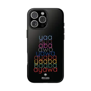 The Shapes of Yaa Black Tough Phone Cases