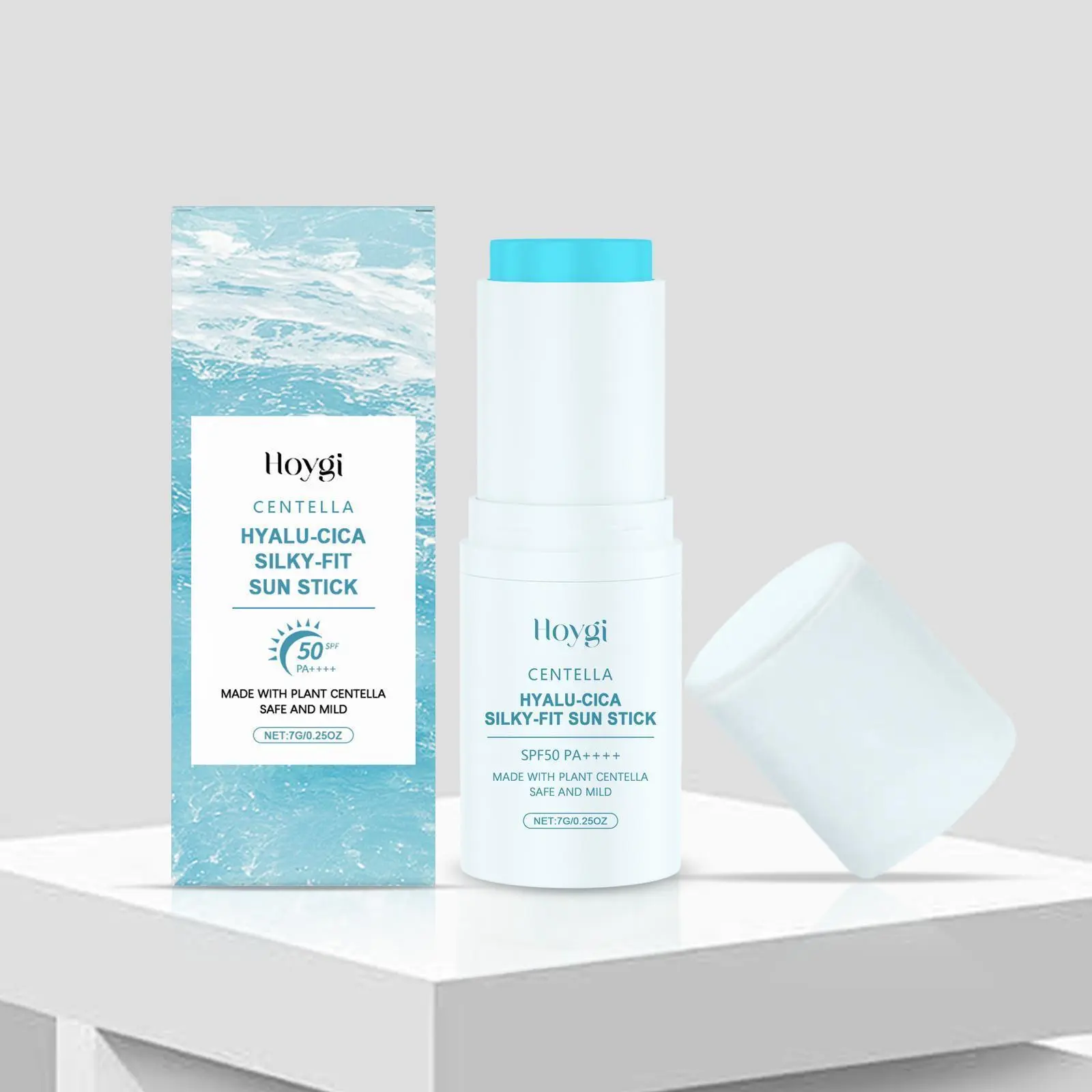 Hoygi Centella Asiatica Protection Stick, Gentle Skin Moisturizer for Outdoor UV Protection, Waterproof and Non-Greasy Formula