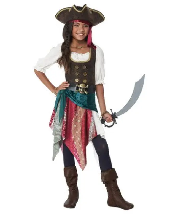 Boho Pirate Girl - Gypsy - Fortune Teller - Costume - Girls - 2 Sizes