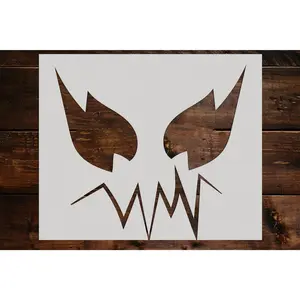 Pumpkin Face Stencil - Art and Wall Stencil