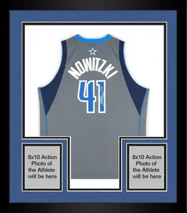Framed Dirk Nowitzki Dallas Mavericks Autographed Mitchell & Ness Alternate Grey 2003 Swingman Jersey - Fanatics Authentic Certified