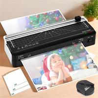 A4 Laminator Black (10Films+Cutter+Corner Rounder)
