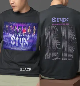 Unisex T-shirt STYX 2026 tour, Gift For Fans