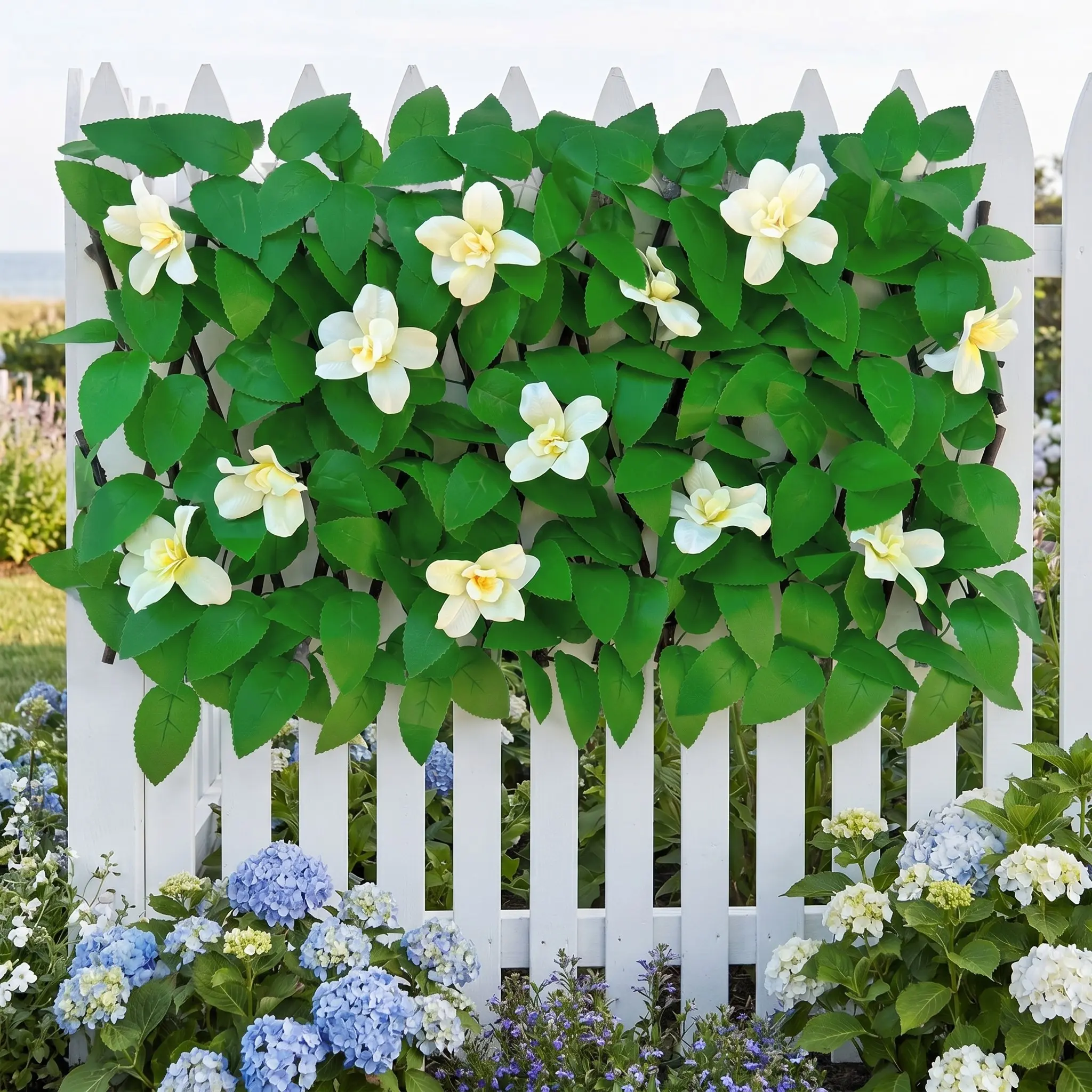 Expandable Garden Fence Screen, Artificial Hedge Privacy Panel, Extendable Mesh Panel for Backyard, Patio, Wall, Outdoor Decor, Flowers, Garden Fence Panels, Fencing Mesh Panel, Decorative Garden Fence