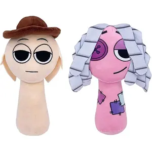 Rhythm Box   Horror Games Fans Soft Stuffed Doll Christmas  s for Adult Kids 8inch (Meat Color+Pink)