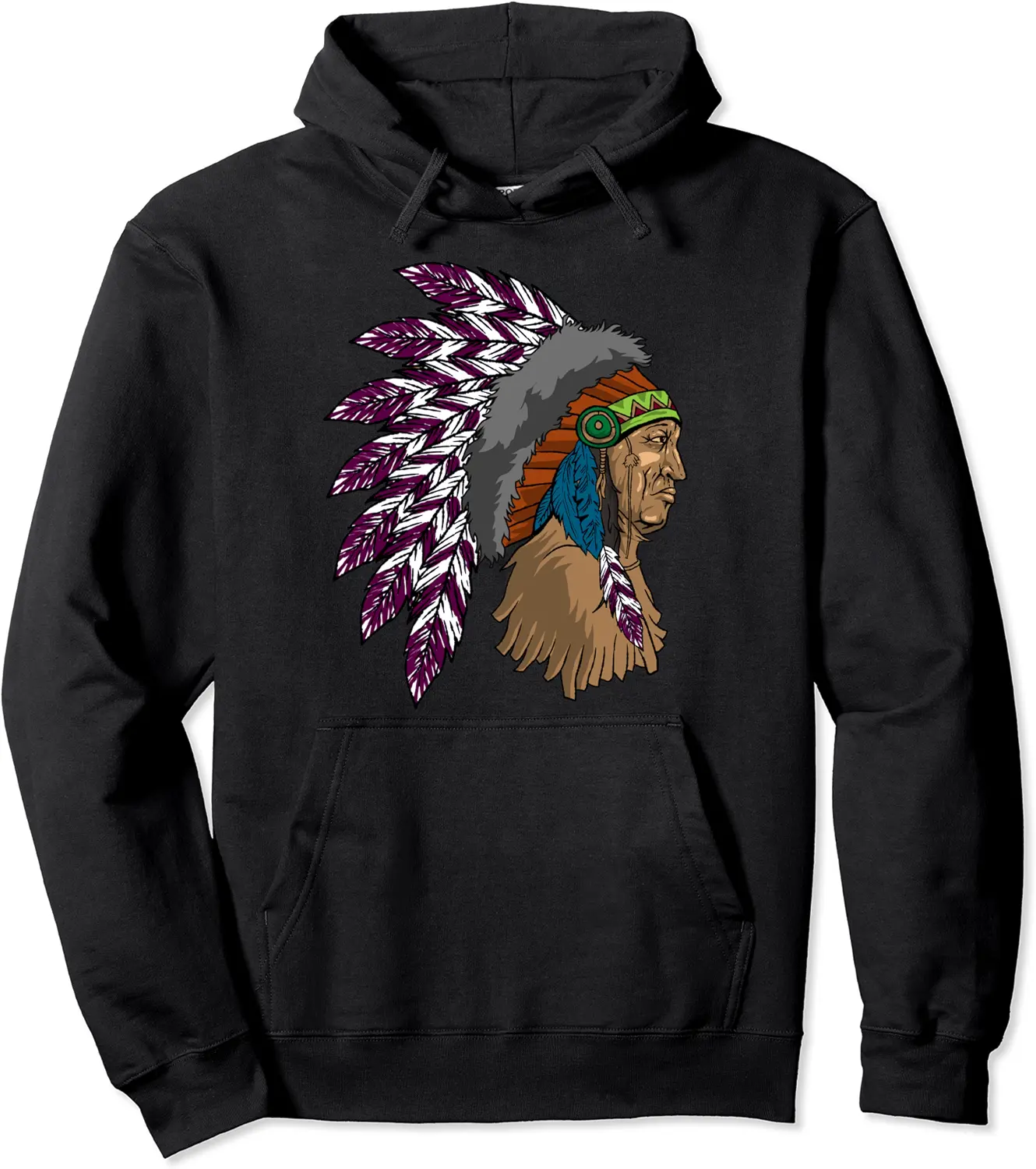 American Indian Man Native Americans Cool Indio Gift Idea Pullover Hoodie - Emilyschwe Shop 64B0BRH7C1NJ