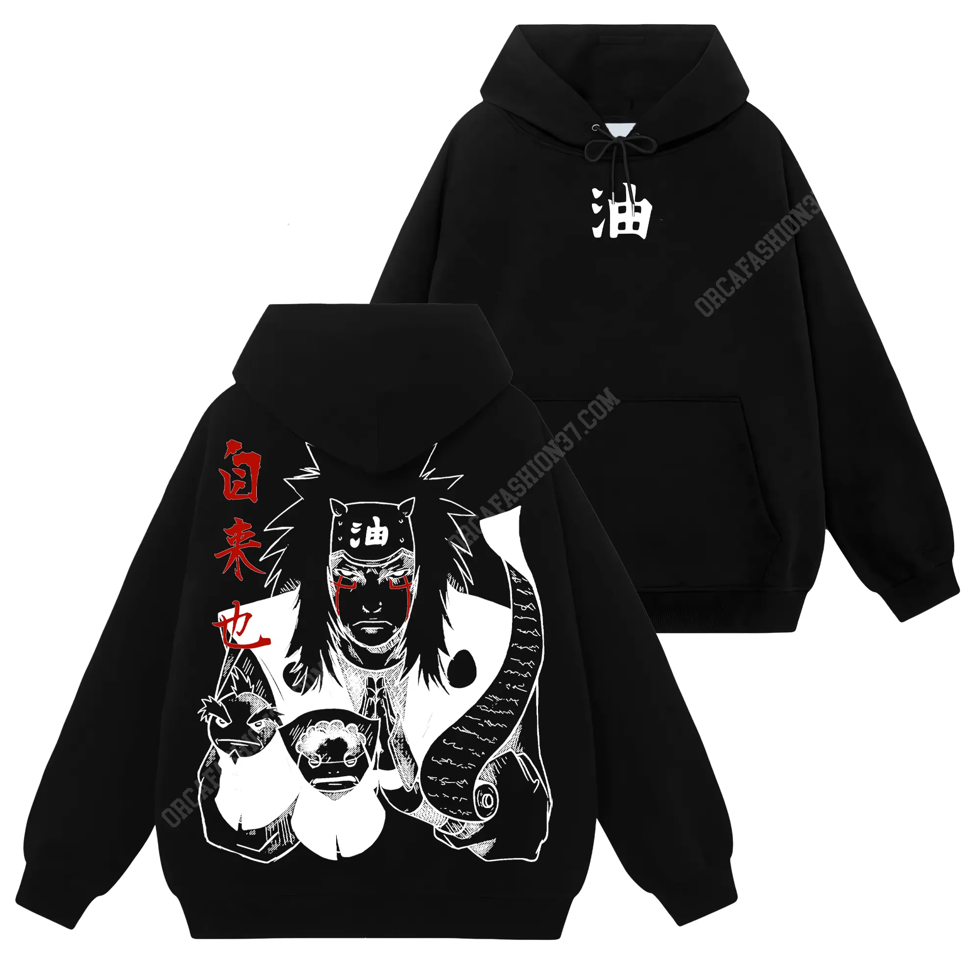 [Konoha Shop] Limited Jiraiya - Naruto Shippuden #96 Hoodie T-Shirt Sweatshirt, Retro Vintage Unisex Graphic 90s Cotton, Gift For Wibu Ninja Shinobi , Anime Manga Y2K Streetwear