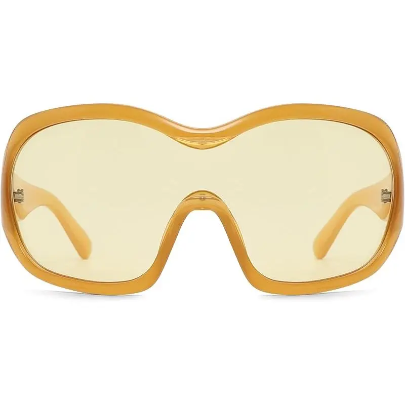 Oversized Trendy Wrap Around Sunglasses for Women Men - Cool  display picture 1