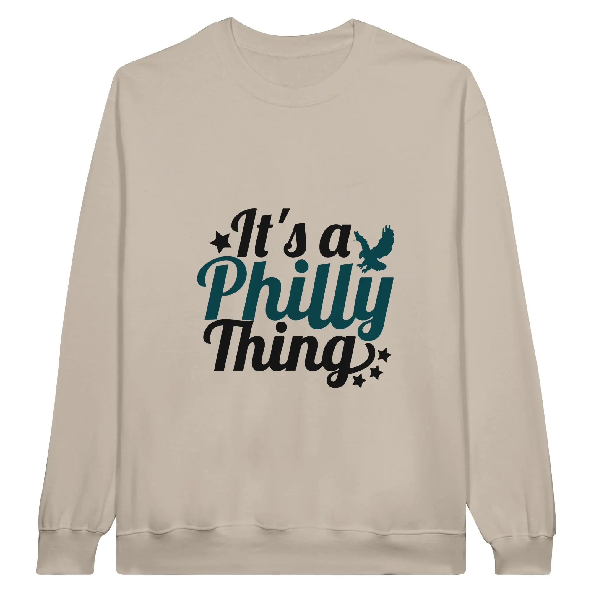 Philly Eagles Midweight Fleece Adult Crewneck Sweatshirt | Gildan SF000