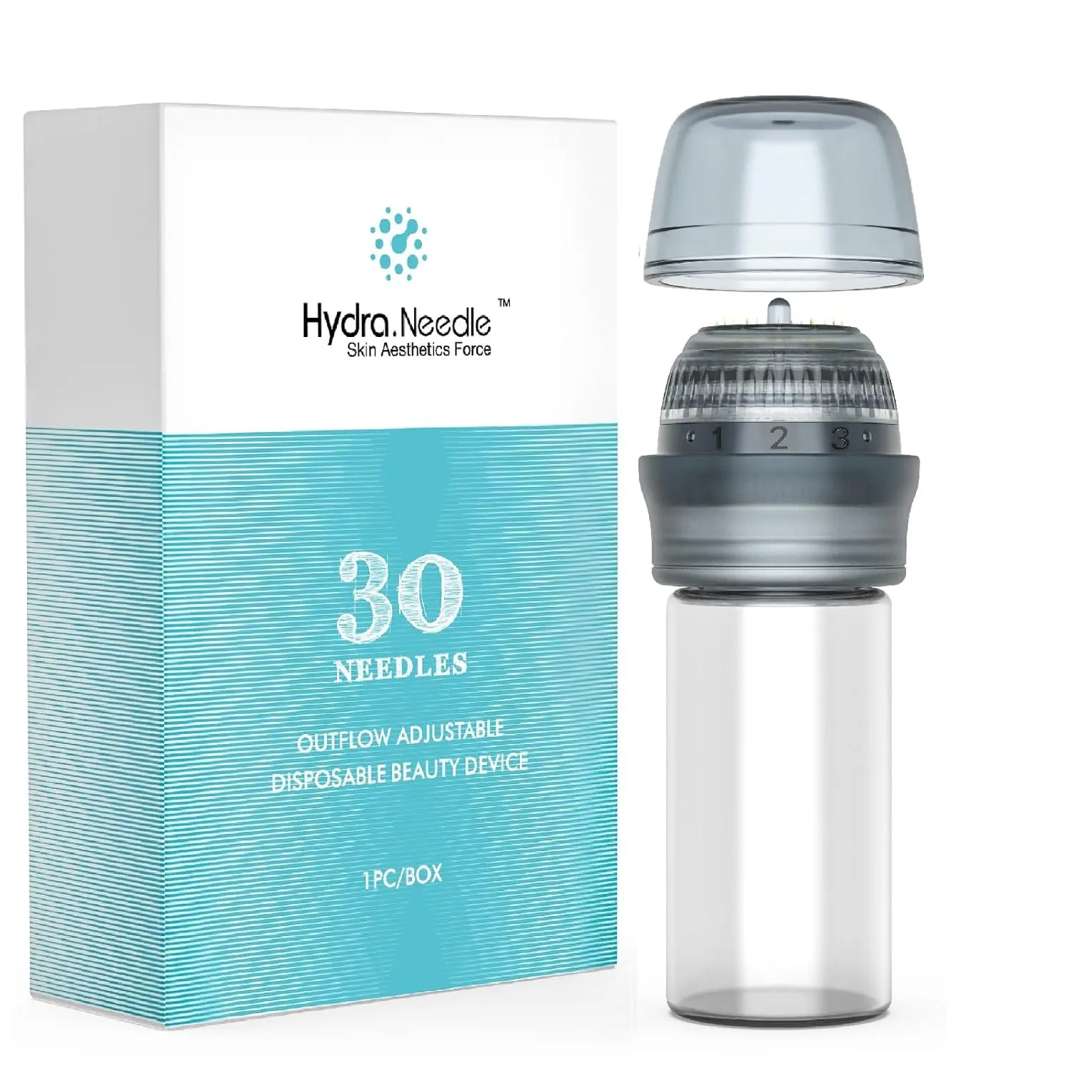 Micro Infusion Needles System for Face Skin Care, 0.25mm Microneedling Derma Roller Stamp Serum Applicator for Women & Men