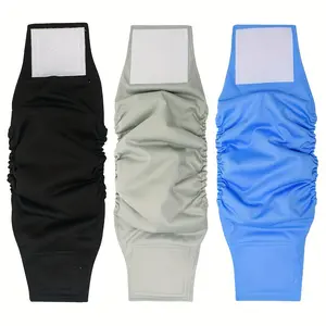 Washable Male Dog Belly Band Diapers Reusable Leak Protection 3 Pack Soft Breathable Easy to Use Pee Pads