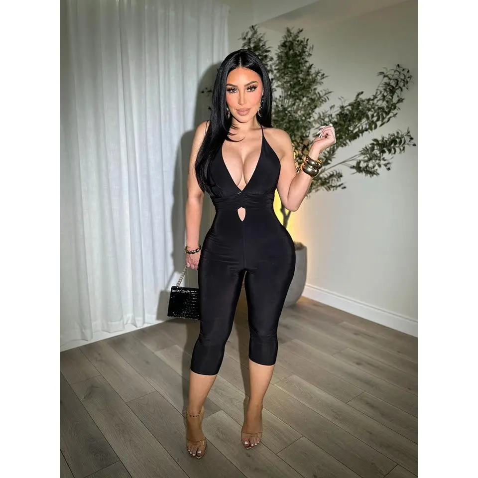 Temptation Black Jumpsuit