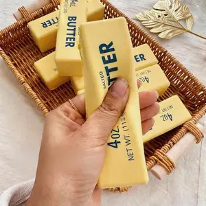 Butter Squishy Toy Soft Baby Squishy Toy Stretchy Realistic Sensory Stress Relief Squishies Anxiety Kids Adults Cute Pocket Size Viral Party Favors