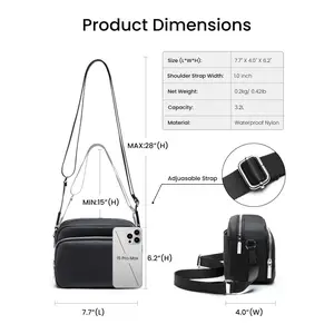 Small Crossbody Bag for Women, Mini Travel Casual Cross Body Purse, Shoulder Handbags Wallet