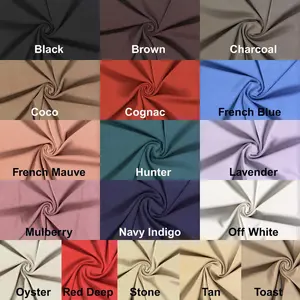 Scuba Techno Model Suave Brushed Faux Cupro Knit Fabric by the Yard Rayon Modal Stretch Sewing Fabric Soft Dress Apparel Craft Solid Ponte