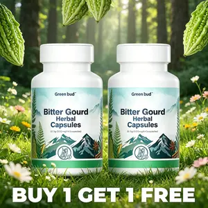 [BUY 1 GET 1 FREE] Green Bud Bitter Gourd Herbal Capsules Natural Blend with Bitter Melon Cinnamon Ginseng Mulberry Leaf Plant Extract Supplement for Daily Metabolic Wellness